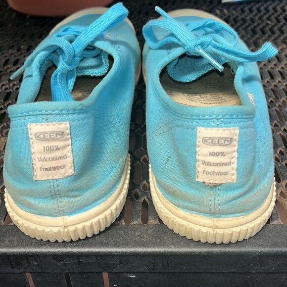 WOMEN’S BLUE KEEN VULCANIZED FOOTWEAR CANVAS LACE-UP SNEAKERS SIZE 8-1/2 - Picture 7 of 7
